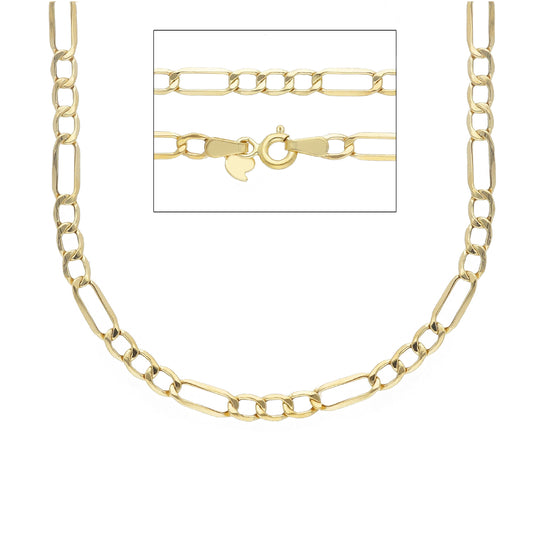 Collana girocollo JOY Gioielli Oro in oro 9KT maglie figaro MISURA UNICA