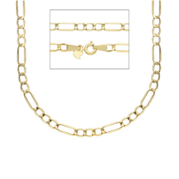 Collana girocollo JOY Gioielli Oro in oro 9KT maglie figaro MISURA UNICA