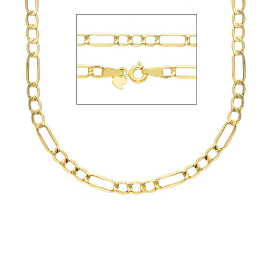 Collana girocollo Joy Gioielli Oro in oro 9KT maglie figaro MISURA UNICA