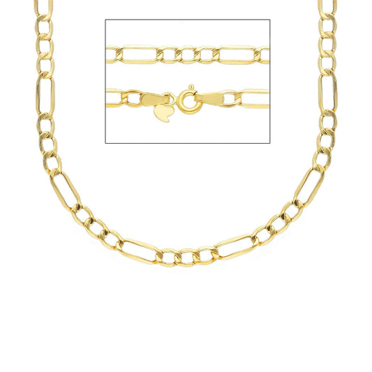 Collana girocollo Joy Gioielli Oro in oro 9KT maglie figaro MISURA UNICA