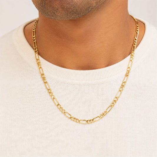 Collana girocollo Joy Gioielli Oro in oro 9KT maglie figaro MISURA UNICA