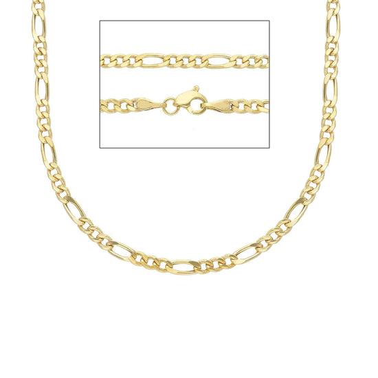 Collana catena figaro Joy Gioielli oro giallo 9 KT 50 cm MISURA UNICA