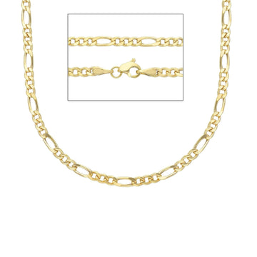 Collana catena figaro Joy Gioielli oro giallo 9 KT 50 cm MISURA UNICA