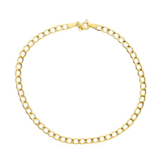 Bracciale catena grumetta Joy Gioielli in oro giallo 9 KT 21 cm