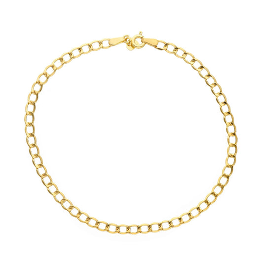 Bracciale catena grumetta Joy Gioielli in oro giallo 9 KT 21 cm