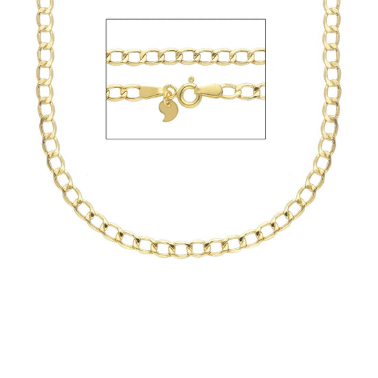 Collana catena grumetta Joy Gioielli oro giallo 9 KT 50 cm MISURA UNICA