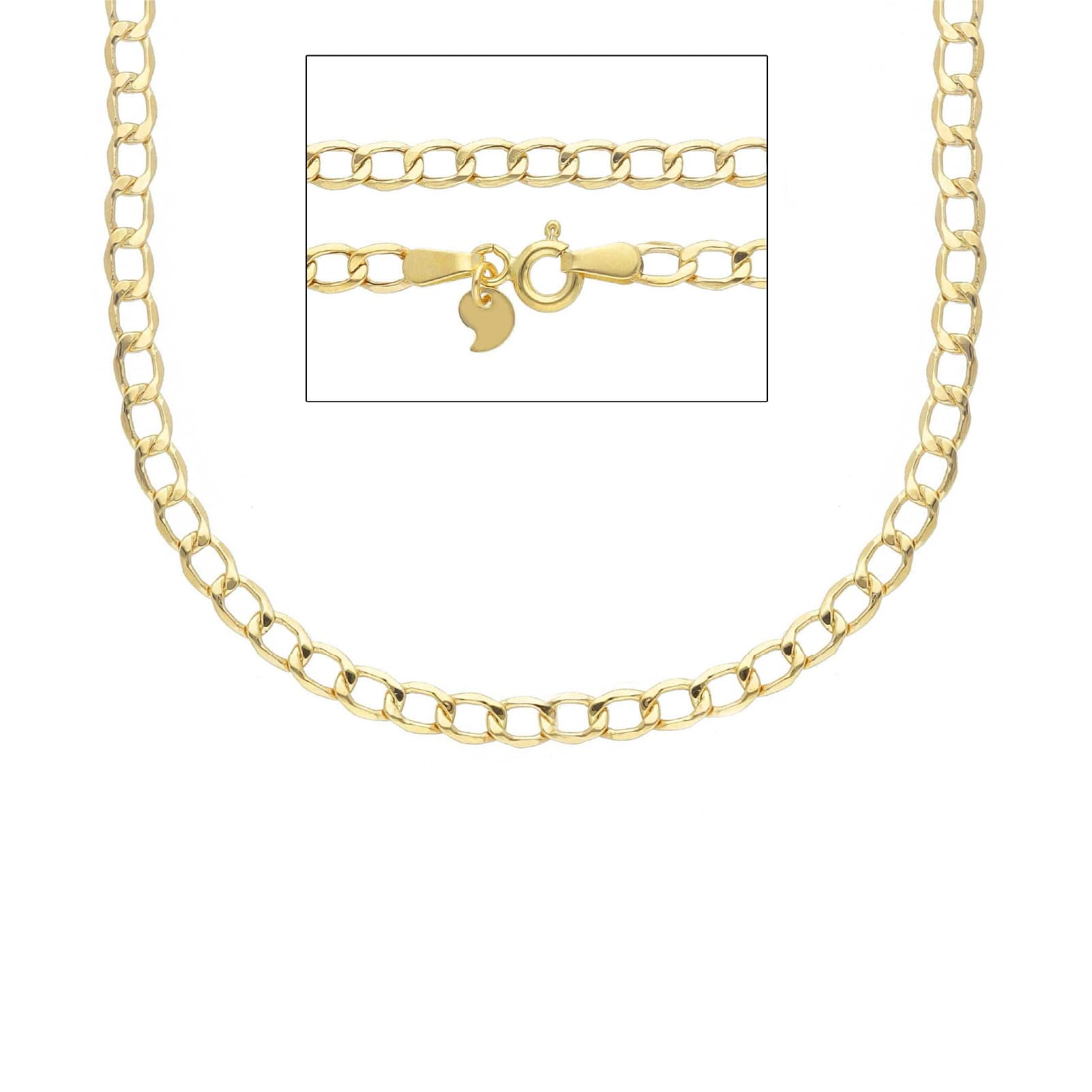 Collana catena grumetta Joy Gioielli oro giallo 9 KT 50 cm MISURA UNICA