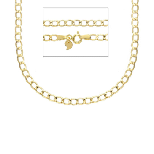 Collana catena grumetta Joy Gioielli oro giallo 9 KT 50 cm MISURA UNICA