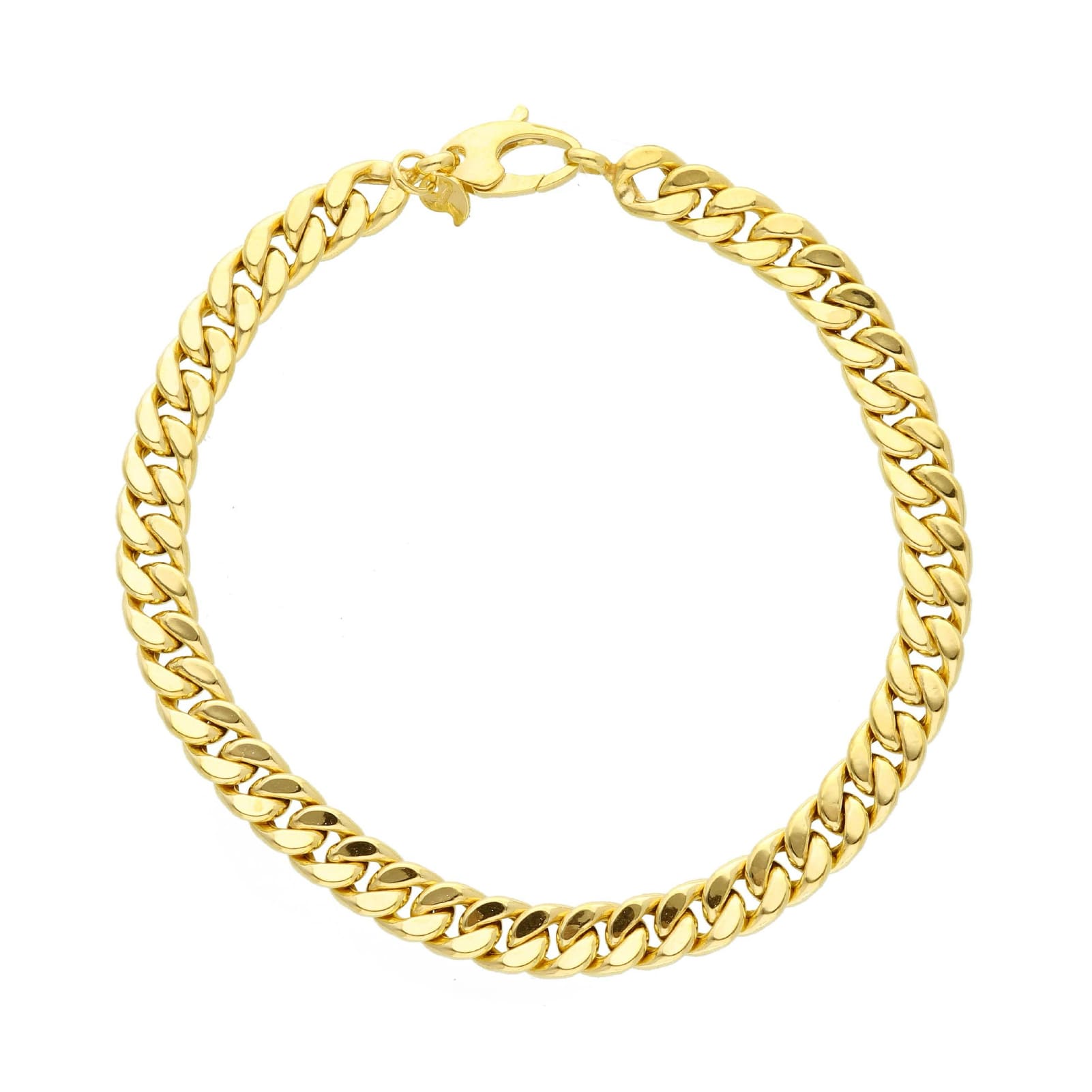 Bracciale catena spessa Joy Gioielli in oro giallo 9 KT 19 cm