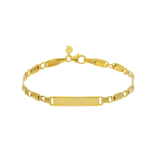 Bracciale uomo JOY Gioielli Oro in oro 9KT a maglie piatte 21 cm