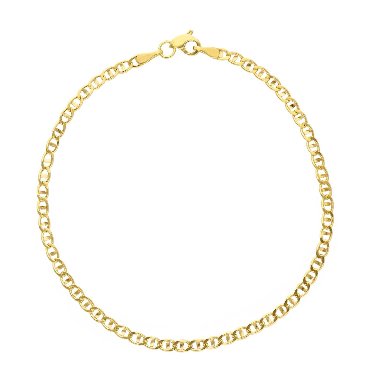 Bracciale catena traversino Joy Gioielli oro giallo 9 KT 19 cm
