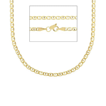 Collana catena traversino Joy Gioielli oro giallo 9 KT 50 cm MISURA UNICA