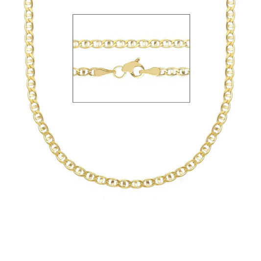 Collana catena traversino Joy Gioielli oro giallo 9 KT 50 cm MISURA UNICA