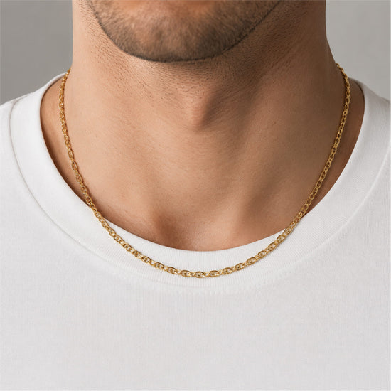 Collana catena traversino Joy Gioielli oro giallo 9 KT 50 cm MISURA UNICA