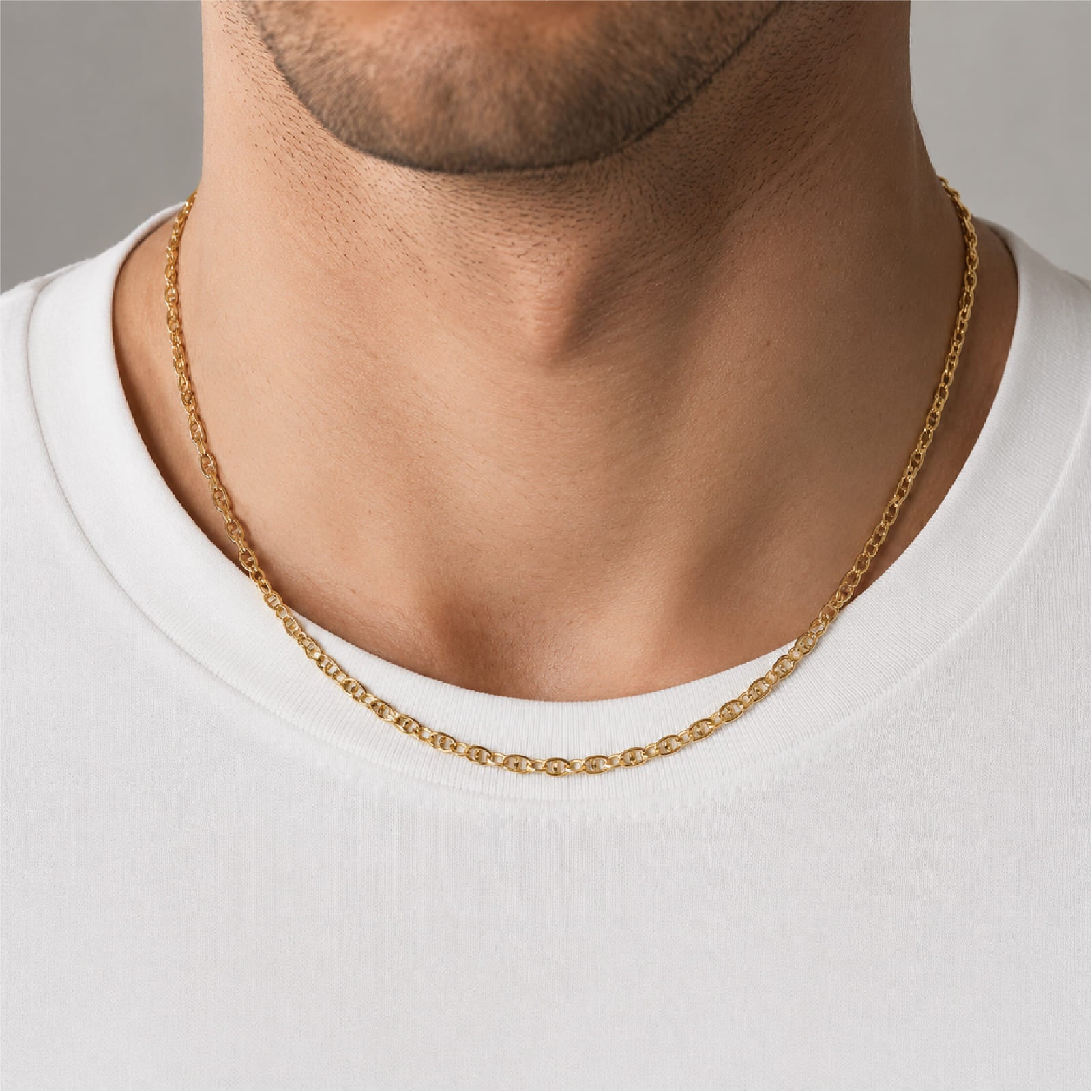 Collana catena traversino Joy Gioielli oro giallo 9 KT 50 cm MISURA UNICA