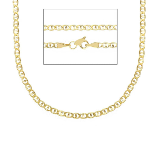 Collana catena traversino Joy Gioielli oro giallo 9 KT 50 cm MISURA UNICA