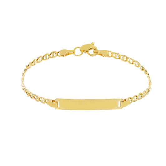 Bracciale JOY Gioielli Oro in oro 9KT giallo con targhetta 15 cm