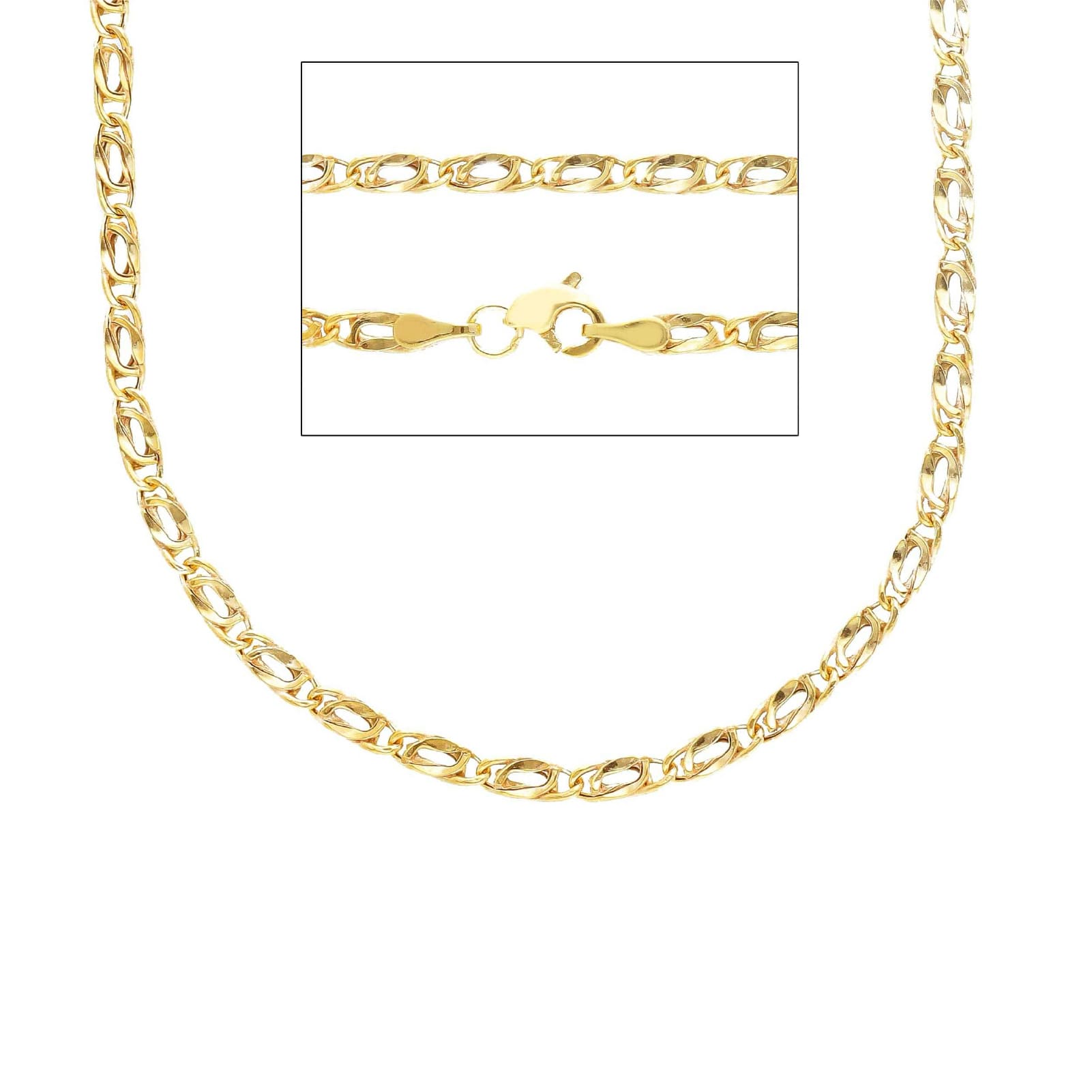 Collana Joy Gioielli catena pernice  in oro 9KT colore giallo MISURA UNICA