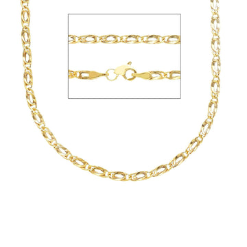 Collana Joy Gioielli catena pernice  in oro 9KT colore giallo MISURA UNICA