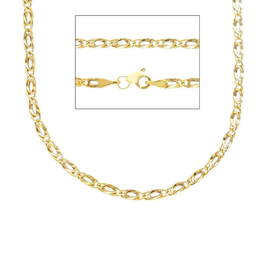 Collana Joy Gioielli catena pernice  in oro 9KT colore giallo MISURA UNICA