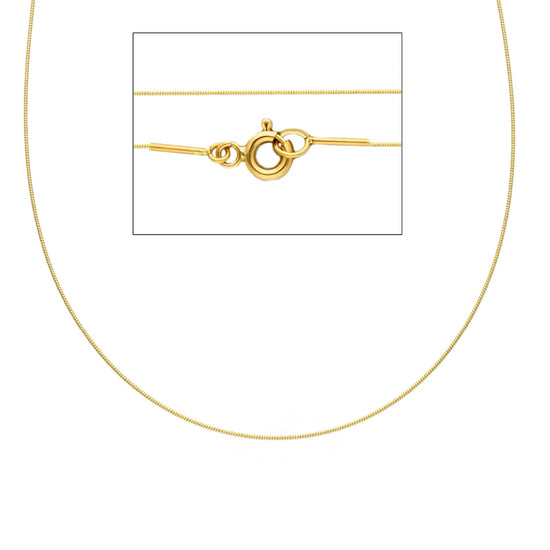Collana filo 0,50 Joy Gioielli in oro giallo 18 KT 40 cm MISURA UNICA