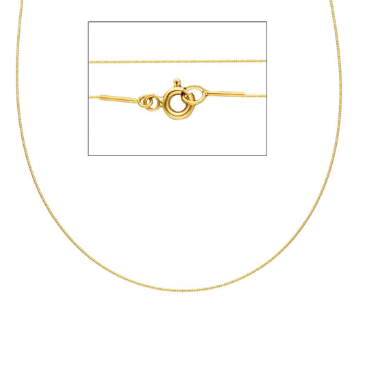 Collana filo 0,50 Joy Gioielli in oro giallo 18 KT 40 cm MISURA UNICA