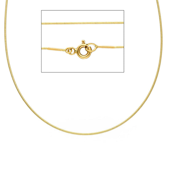 Collana filo 0,80 Joy Gioielli in oro giallo 18 KT 42 cm MISURA UNICA