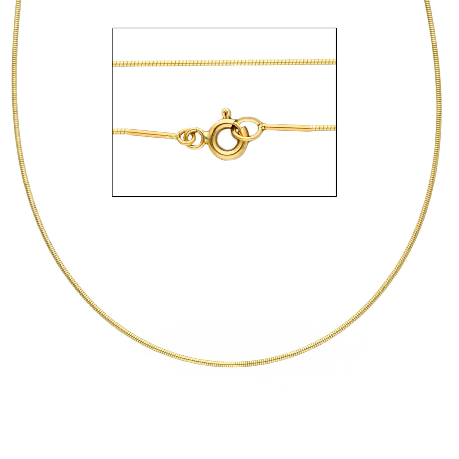 Collana filo 0,80 Joy Gioielli in oro giallo 18 KT 42 cm MISURA UNICA