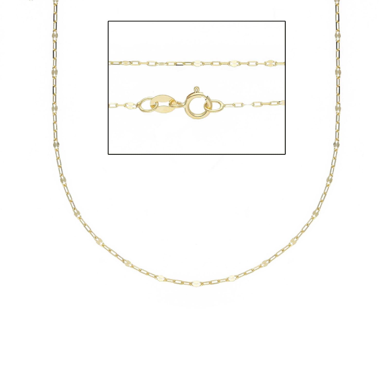 Collana catena forzatina Joy Gioielli Oro in oro giallo 18kt MISURA UNICA