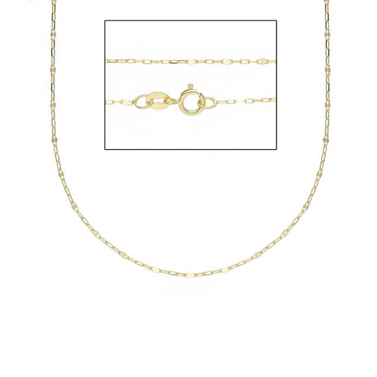 Collana catena forzatina Joy Gioielli Oro in oro giallo 18kt MISURA UNICA
