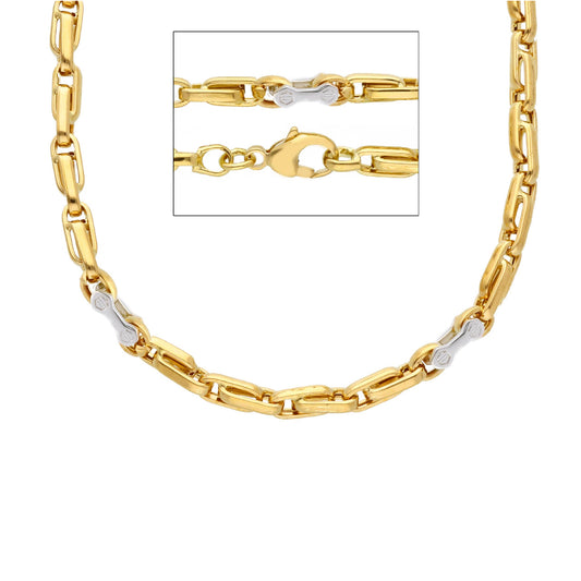 Collana catena JOY Gioielli Oro in oro giallo e bianco 18kt SO.VAB020GB50