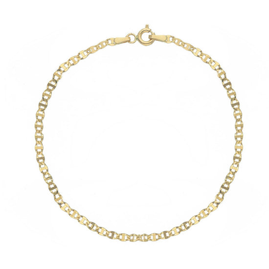 Bracciale catena battuta Joy Gioielli Oro in oro giallo 18kt 20 cm