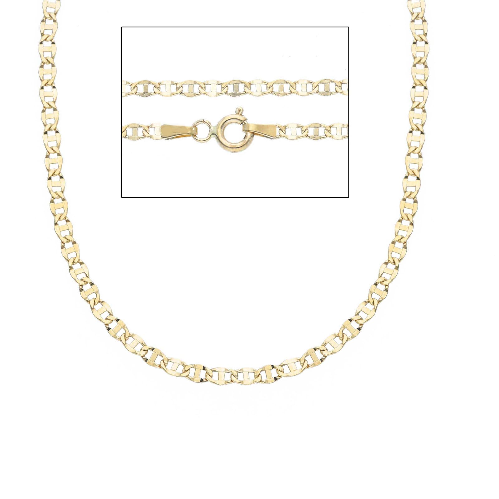 Collana catena battuta Joy Gioielli Oro in oro giallo 18kt