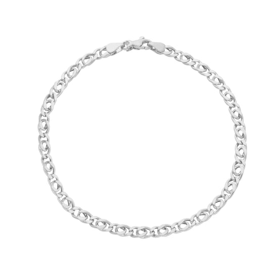 Bracciale Joy Gioielli oro bianco 18 kt con catena 21 cm 21 cm
