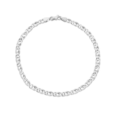 Bracciale Joy Gioielli oro bianco 18 kt con catena 21 cm 21 cm