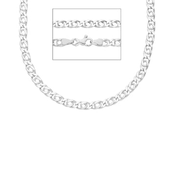 Collana girocollo Joy Gioielli in oro bianco 18 kt Filo 0.50 MISURA UNICA