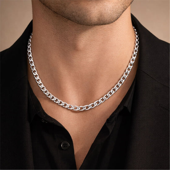 Collana girocollo Joy Gioielli in oro bianco 18 kt Filo 0.50 MISURA UNICA