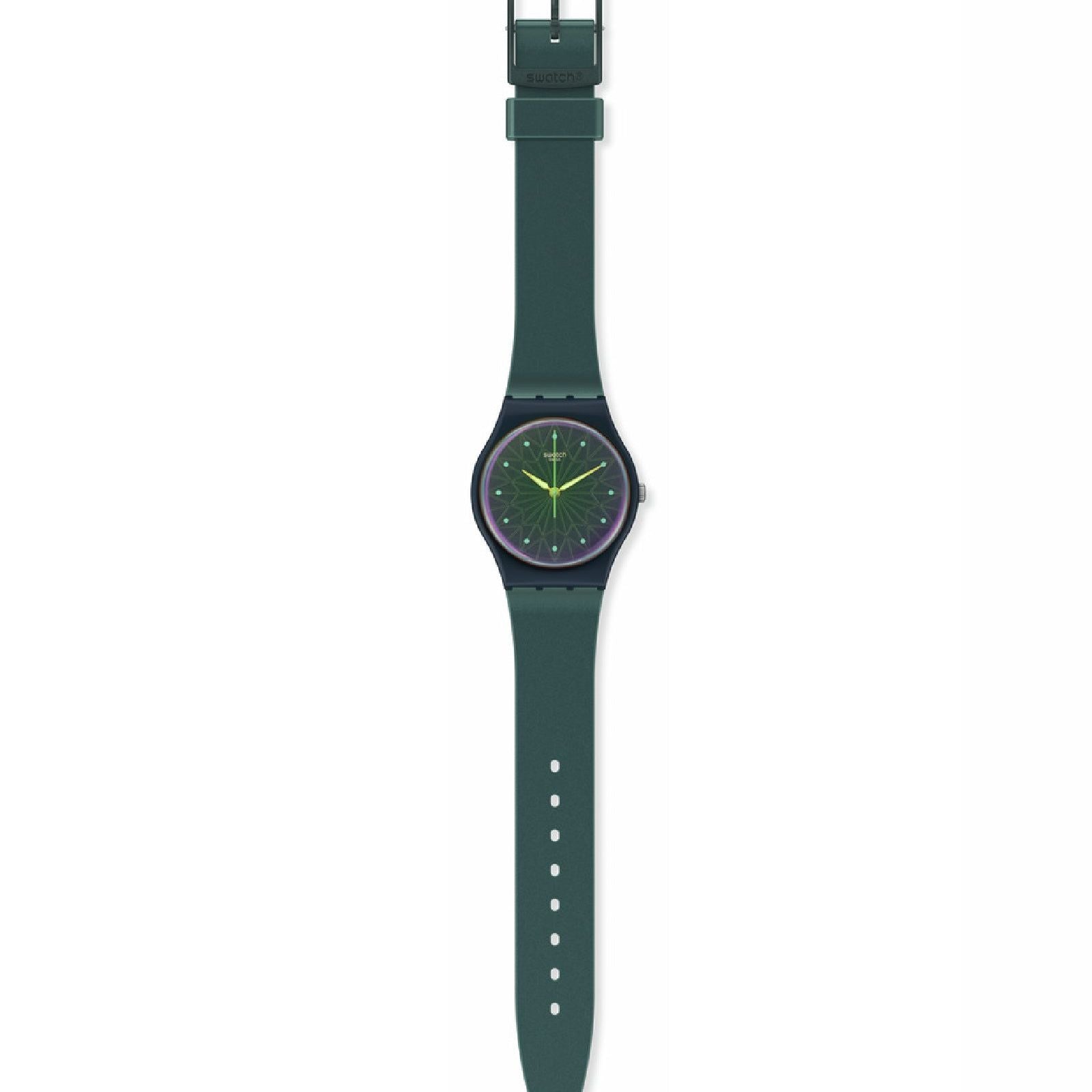 Orologio solo tempo Swatch Holiday Collection unisex materiale biologico blu cassa 34mm SO28N117-2