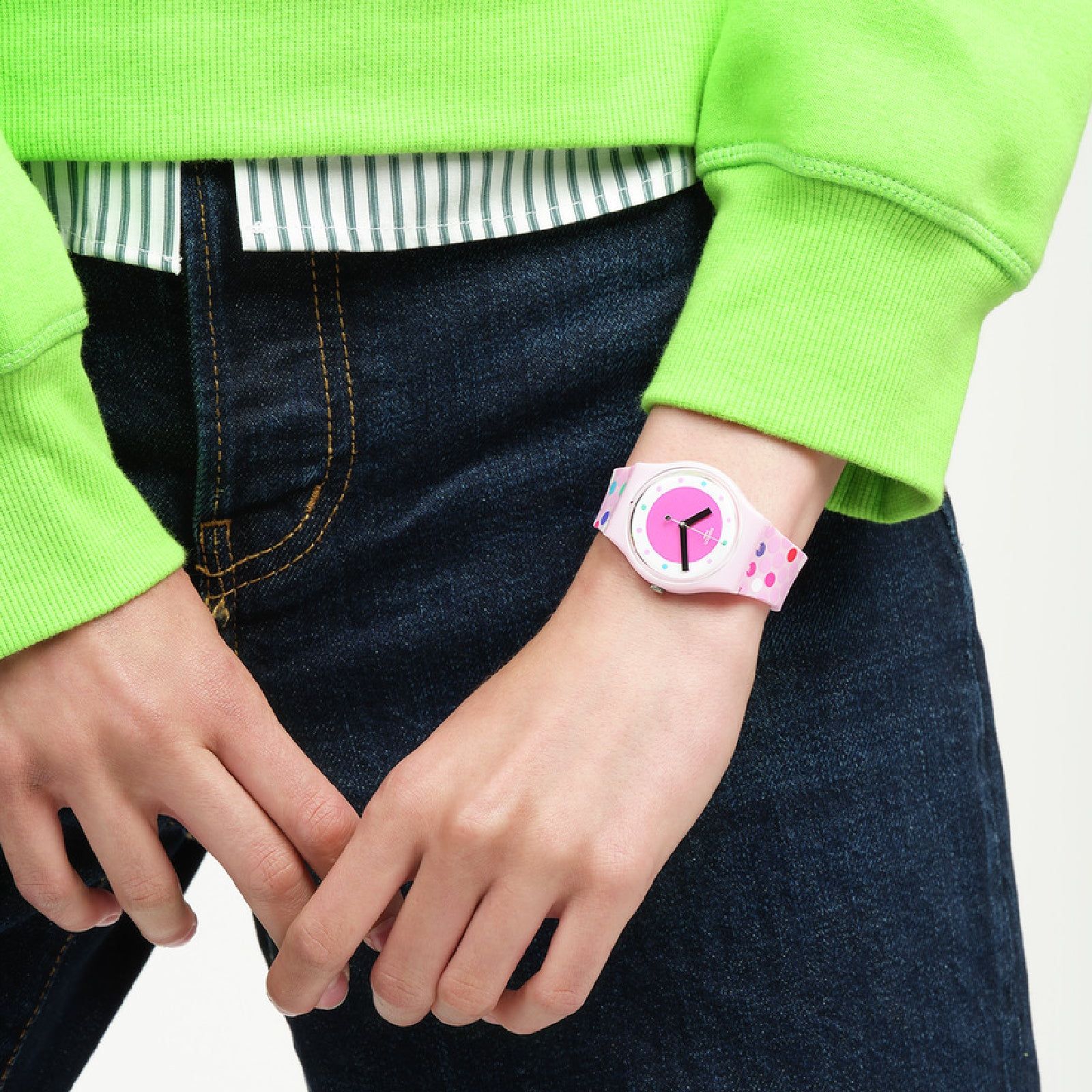 Orologio solo tempo Swatch The May Collection da donna SO28P109-3