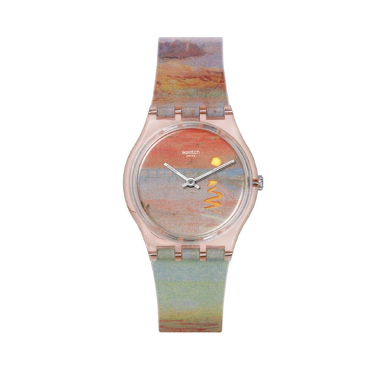 Orologio unisex Swatch x Tate Gallery Turner, The Scarlet Sunset cassa 34mm SO28Z700-1