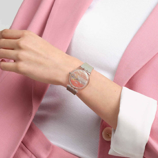 Orologio unisex Swatch x Tate Gallery Turner, The Scarlet Sunset cassa 34mm SO28Z700-5