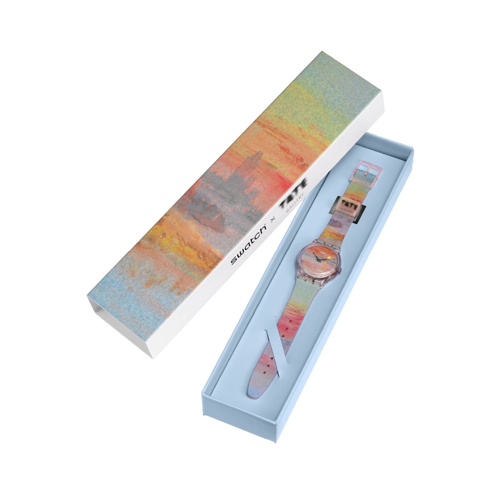 Orologio unisex Swatch x Tate Gallery Turner, The Scarlet Sunset cassa 34mm SO28Z700-7