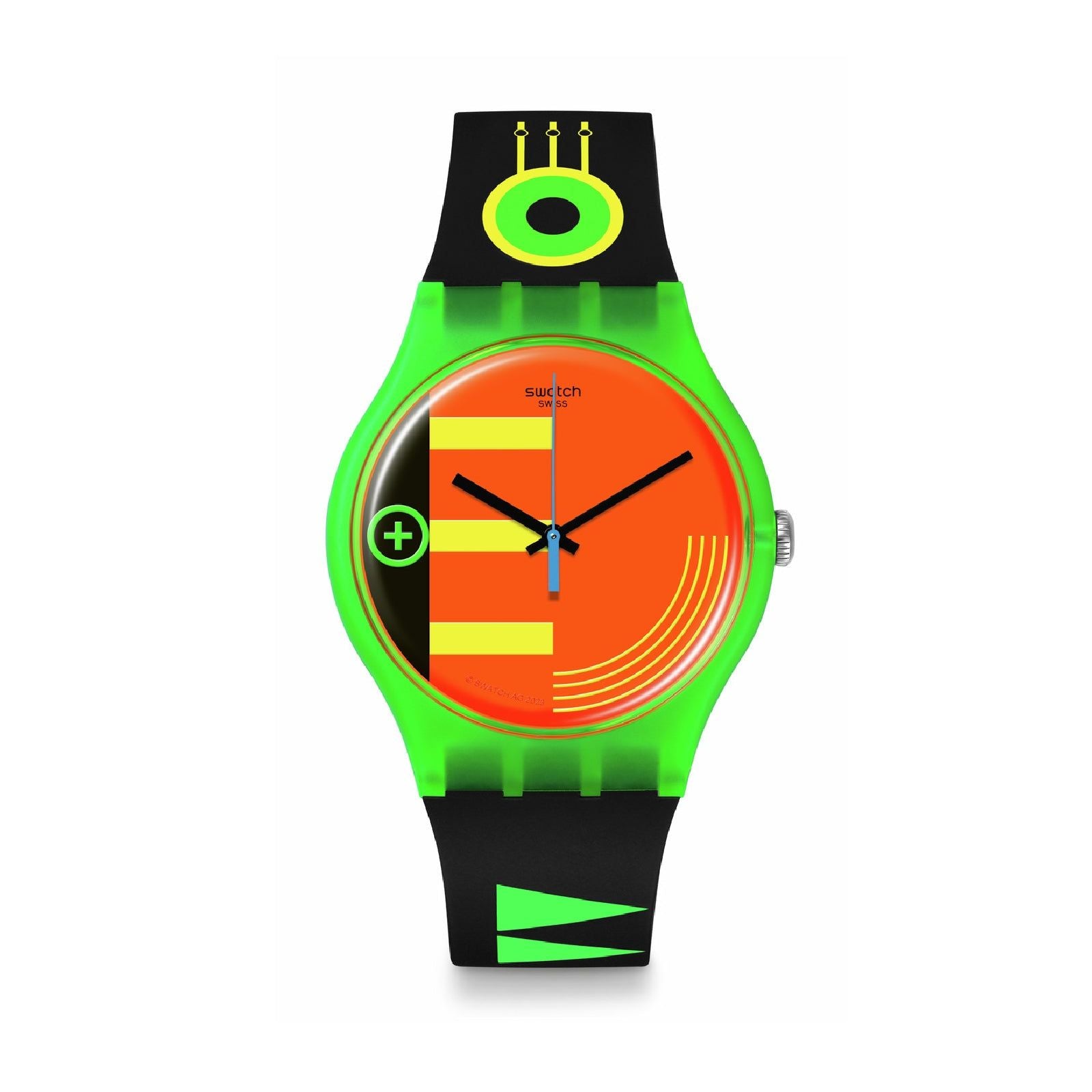 Orologio unisex Swatch Neon RIDER quadrante arancione cassa di 41mm SO29G106-1