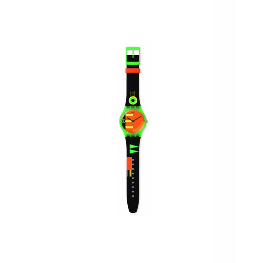 Orologio unisex Swatch Neon RIDER quadrante arancione cassa di 41mm SO29G106-2