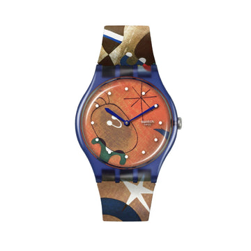 Orologio Swatch x Tate Gallery Mirò, Women and Bird in the Moonlight 41mm SO29Z136-1
