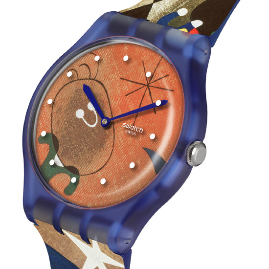 Orologio Swatch x Tate Gallery Mirò, Women and Bird in the Moonlight 41mm SO29Z136-4