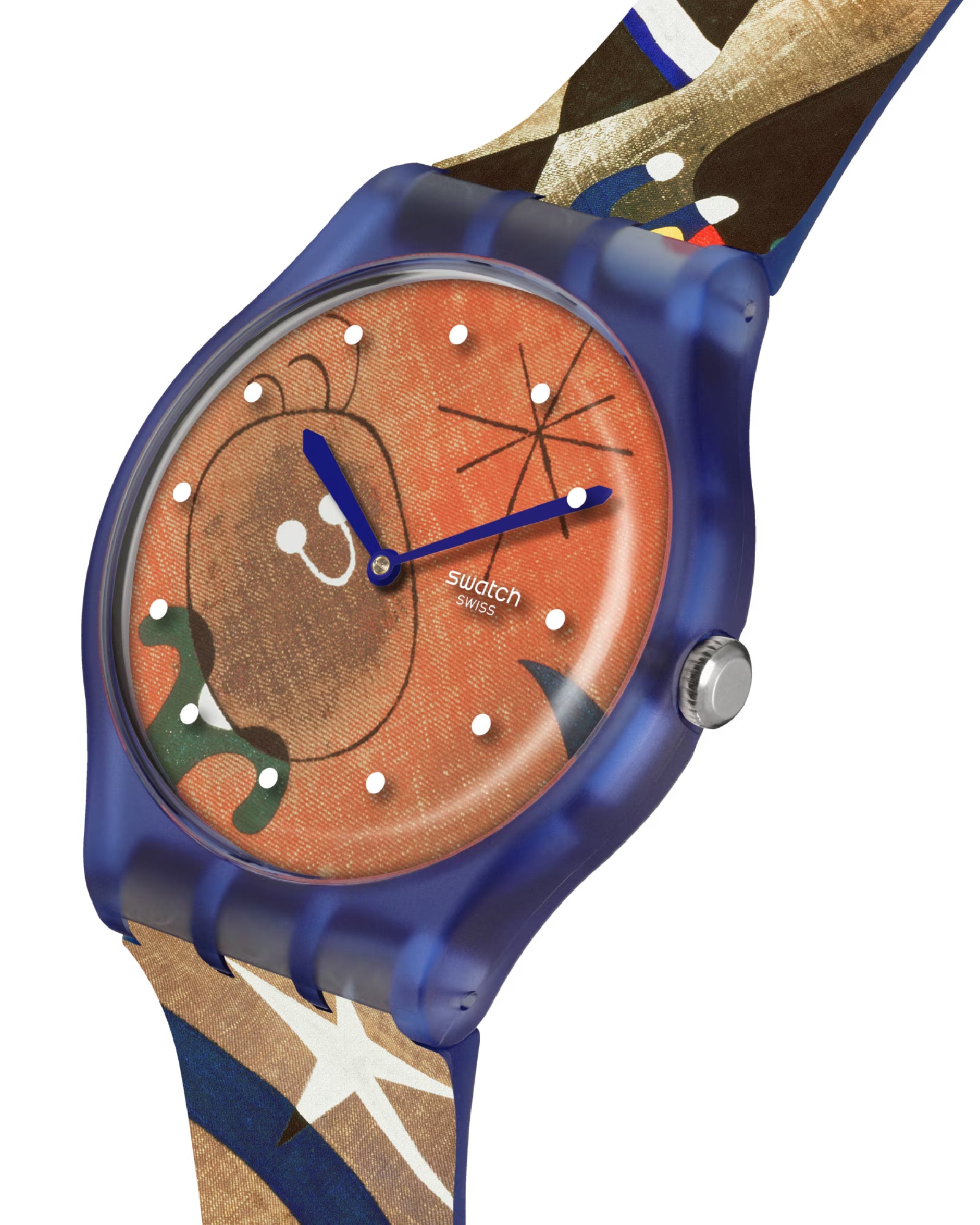 Orologio Swatch x Tate Gallery Mirò, Women and Bird in the Moonlight 41mm SO29Z136-4