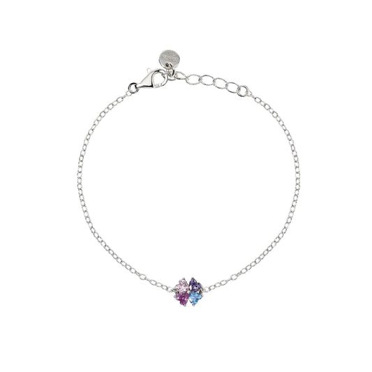 Bracciale Mabina Quattro Desideri Junior in argento con fiore 16,5 cm