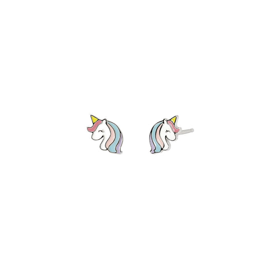 Orecchini a lobo Mabina Mini Pony Junior in argento unicorno MISURA UNICA