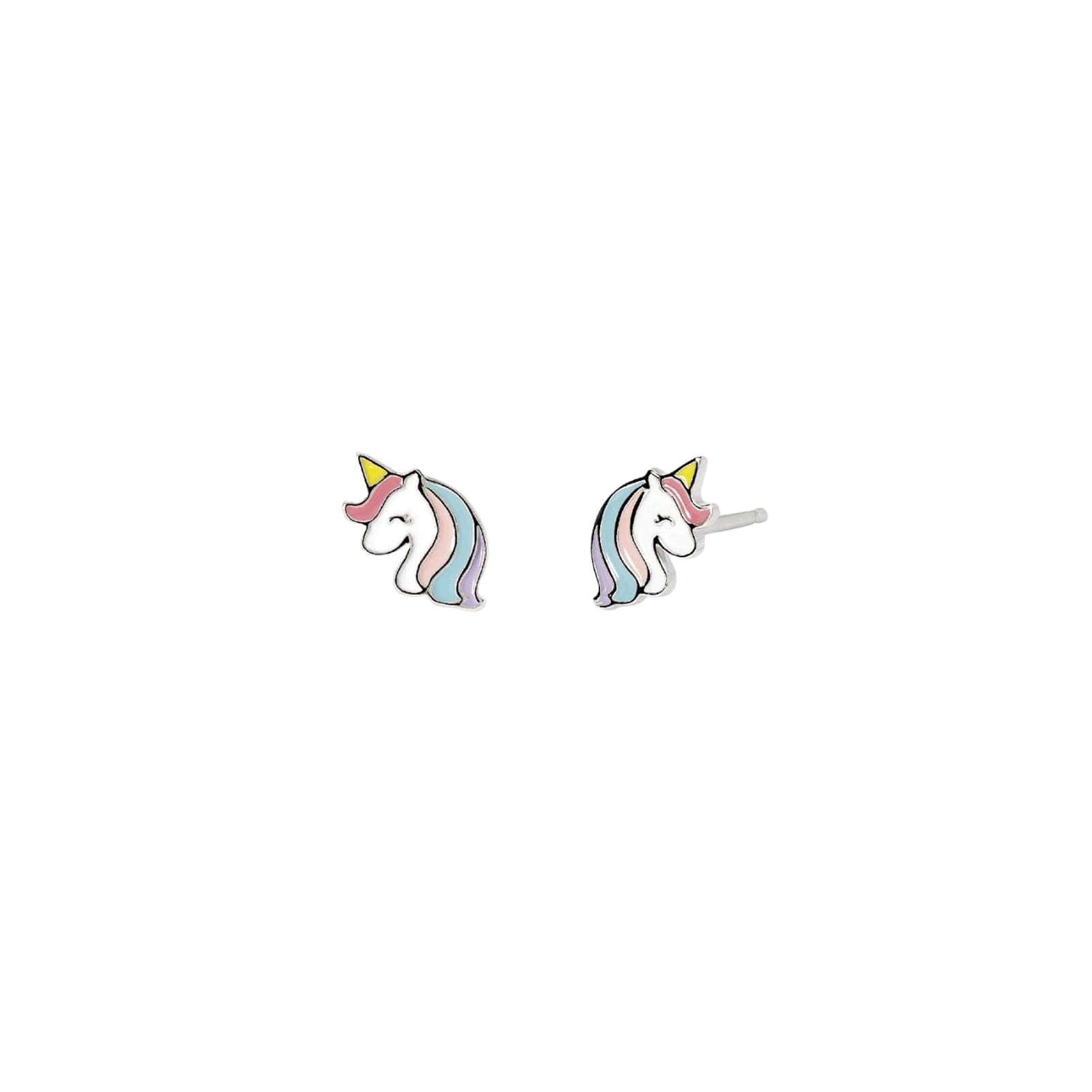Orecchini a lobo Mabina Mini Pony Junior in argento unicorno MISURA UNICA